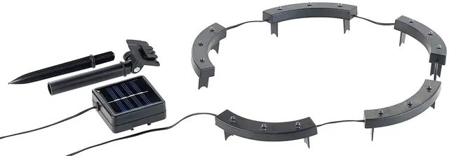 Lunartec Pflanzenstrahler Solar 15 LEDs Dämmerungssensor IP44