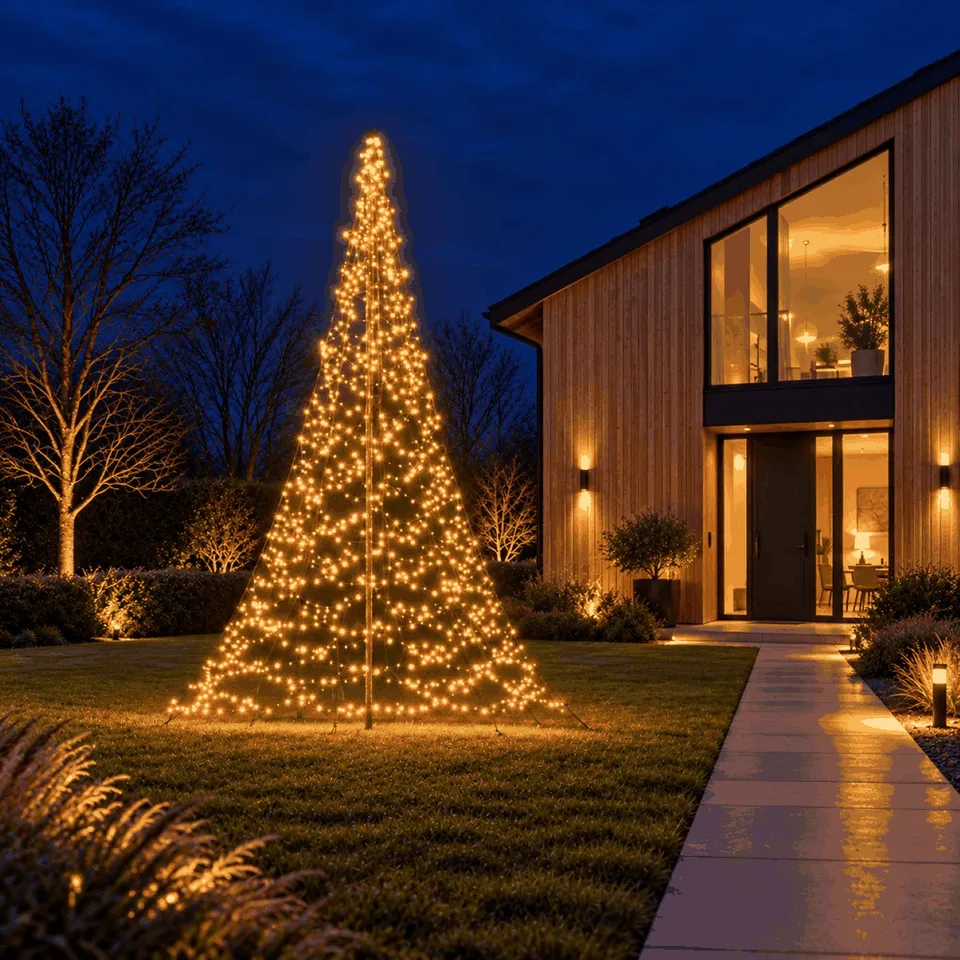 Fairybell Premium 3 Meter 576 LED Lichterbaum Luminous Switch Mast