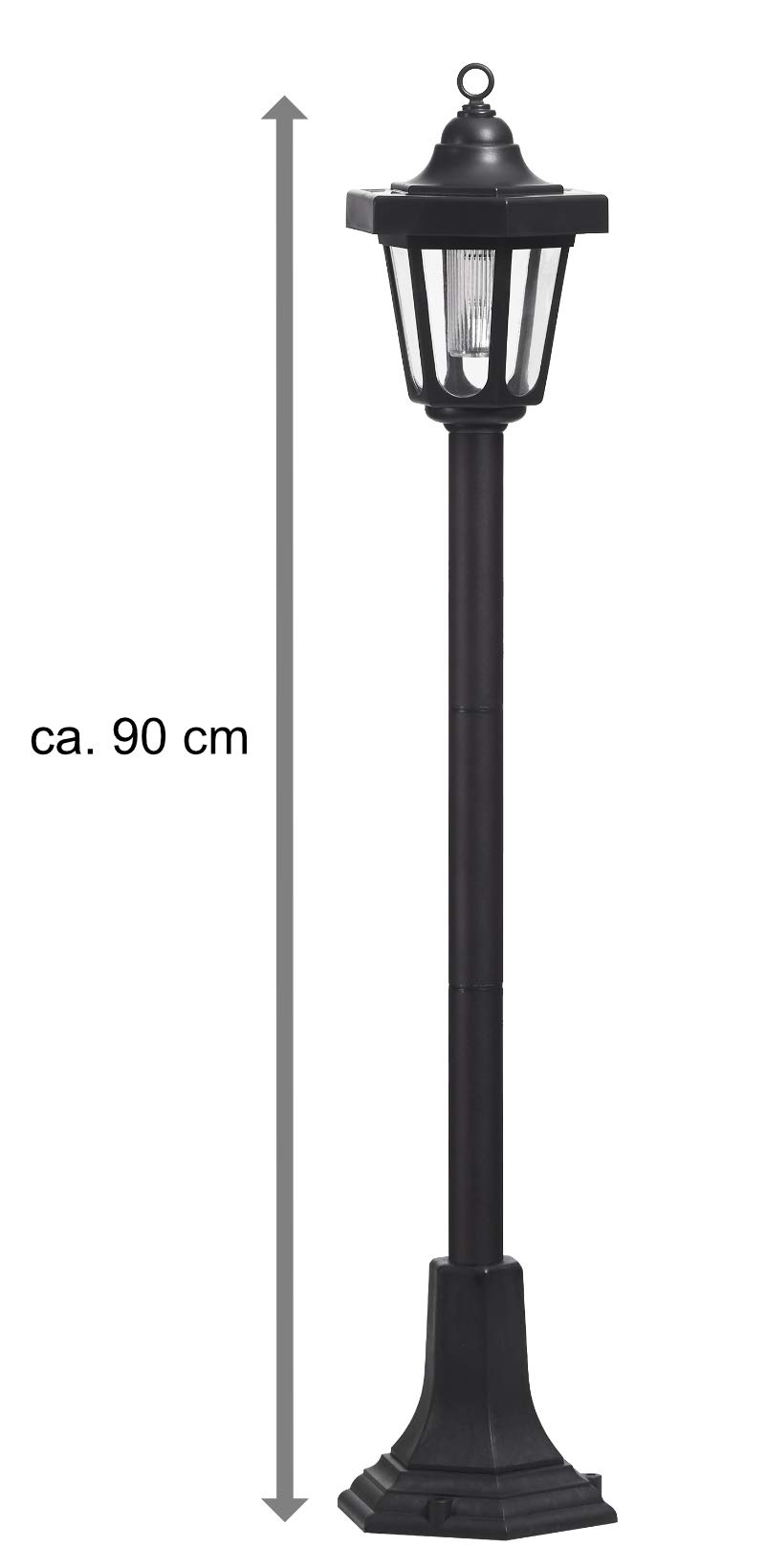 Bonetti Solar Lights Gartenlaterne LED 90 cm warmweiß Solar