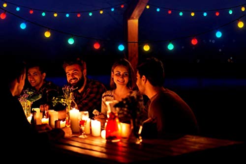 Bonetti LED Lichterkette 180 Kugeln bunt 17,9m IP44