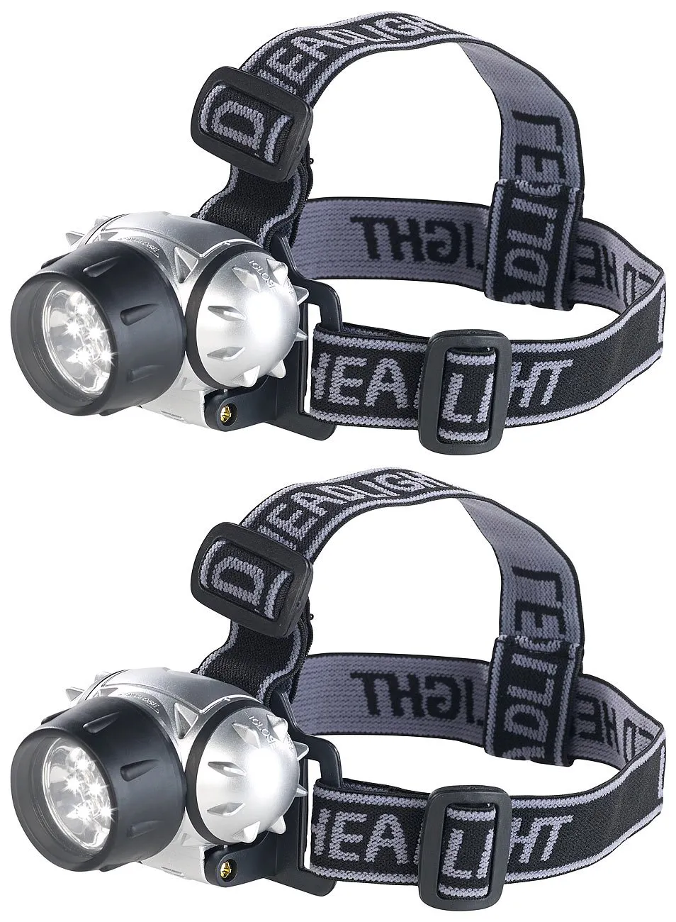 Lunartec SL-90 LED-Stirnlampe 30 Lumen 2er-Set tageslichtweiß