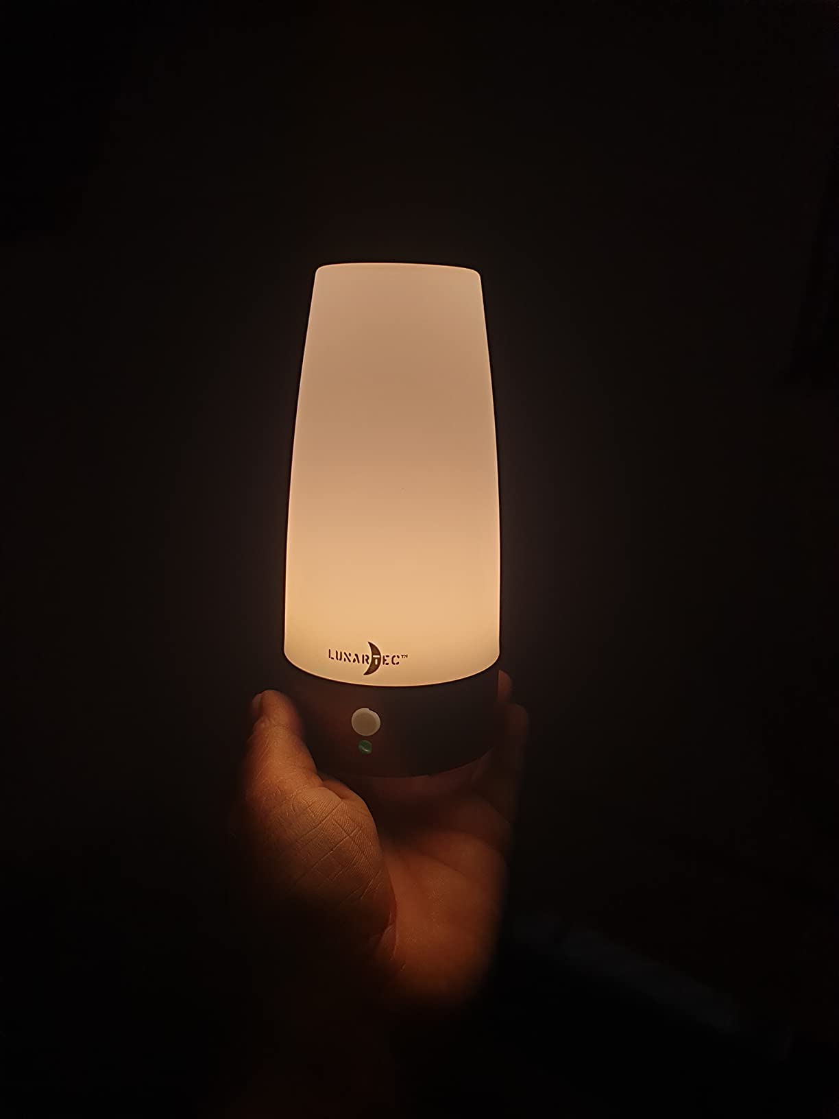 Lunartec Innenbeleuchtung LED Akku Tischlampe warmweiß PIR 2er-Set