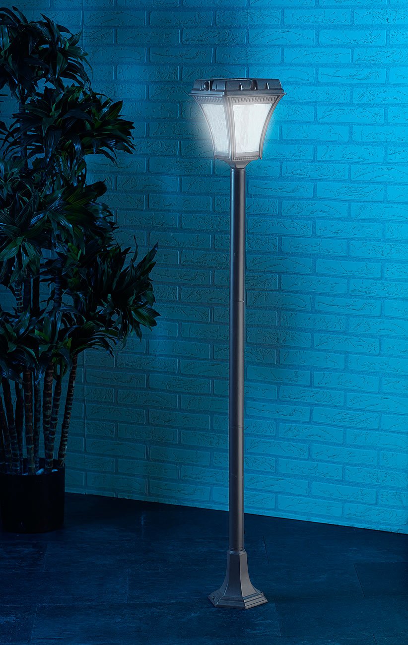 Lunartec Außenbeleuchtung Gartenleuchte Laterne 2er warmweiß