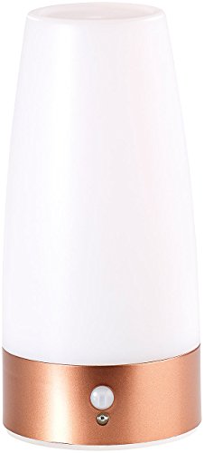 Lunartec LED-Tischlampe mit Bewegungsmelder warmweiß Batterie
