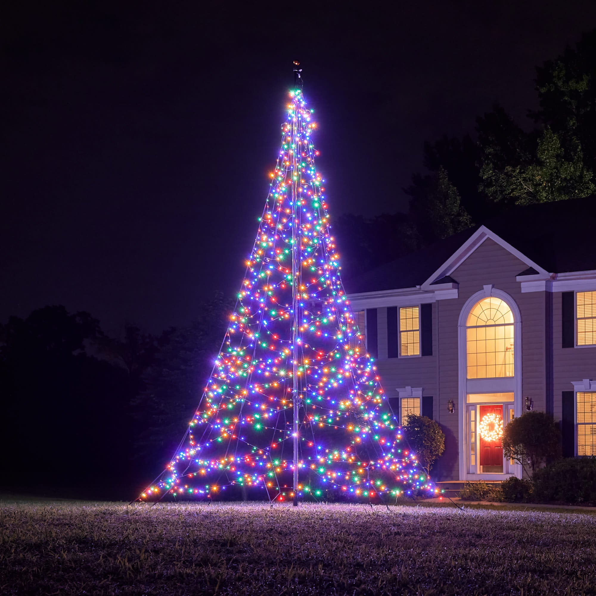 Fairybell Premium Fahnenmastbaum 6 m 1200 LED bunt
