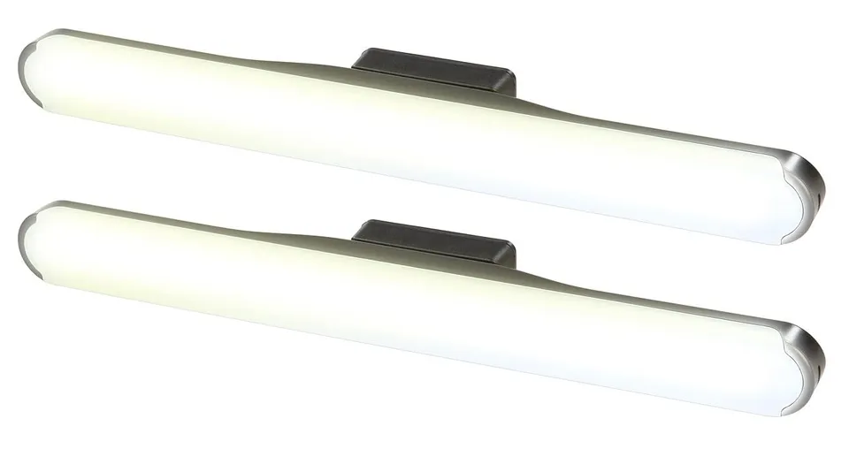 Lunartec Innenbeleuchtung LED-Leselicht 2er-Set 35cm dimmbar
