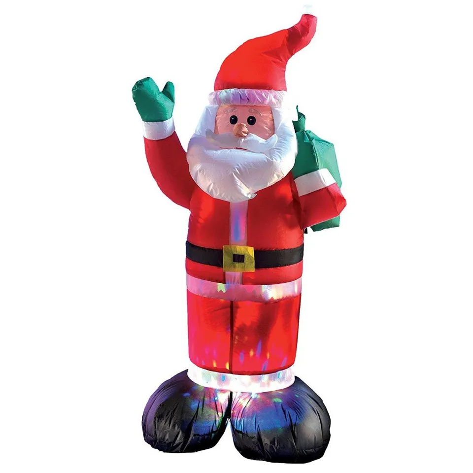 Bonetti Lichterketten Weihnachtsmann aufblasbar 120 cm LED