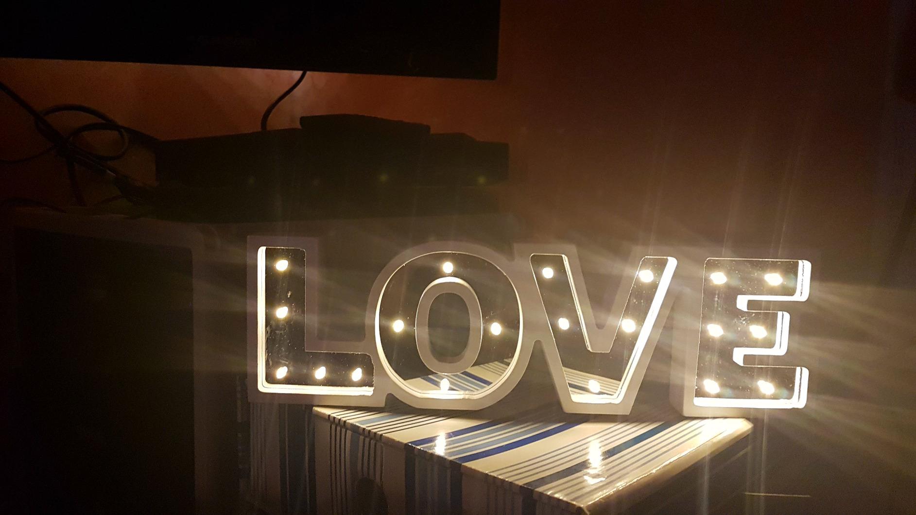 Lunartec Licht-Dekoration LOVE Schriftzug batteriebetrieben