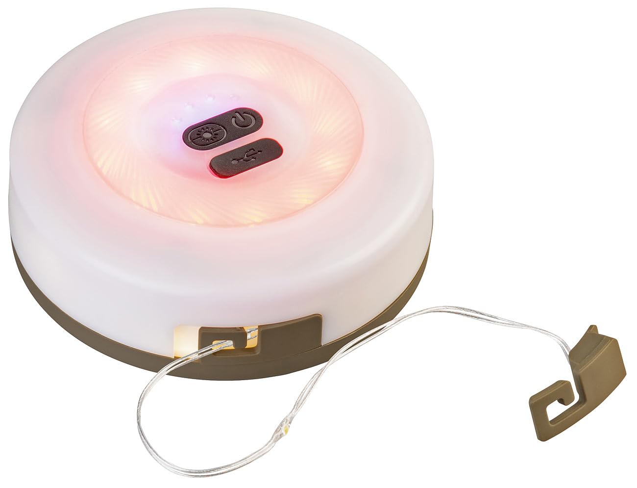 Lunartec Licht-Dekoration 2in1 Campingleuchte 10 m 130 LEDs weiß