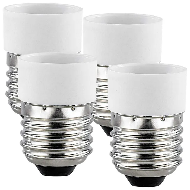 Lunartec Leuchtmittel E27 auf E14 Sockeladapter 4er-Set