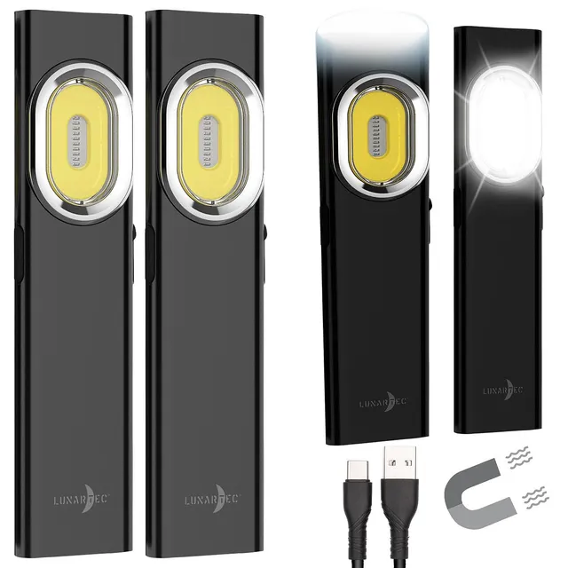 Lunartec Taschenlampen Mini-LED-Arbeitsleuchte 2er-Set 700 lm
