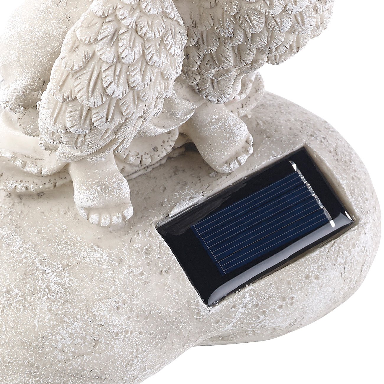 Lunartec Licht-Dekoration Solar-Engel 20 cm mit 7 LEDs IP44