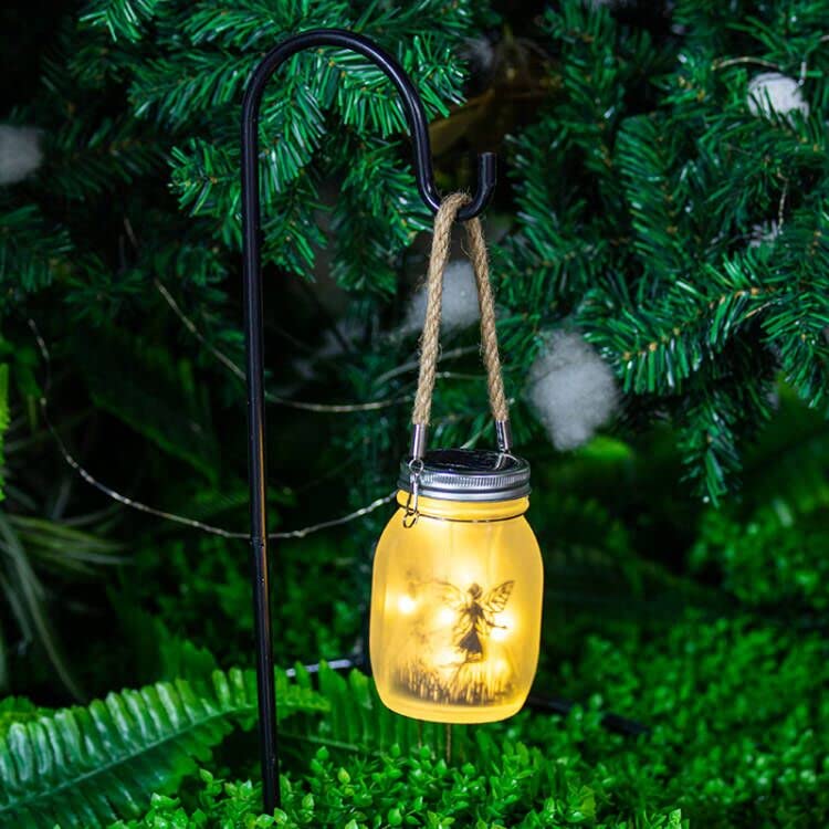 Bxroiu Solar Laterne Warm Weiß 2er Set 30 LEDs