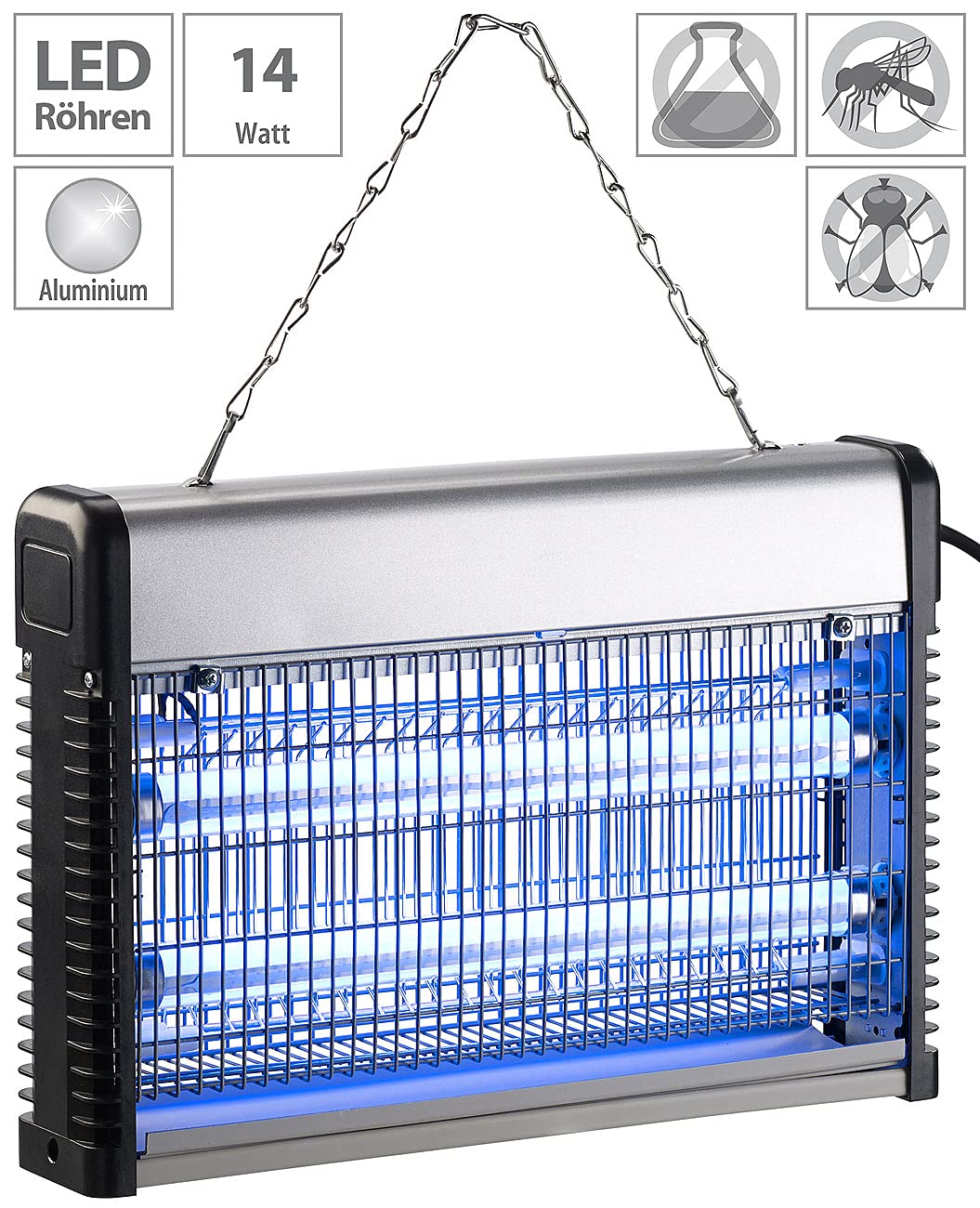 Lunartec Leuchtmittel UV-LED-Insektenvernichter 14W für innen