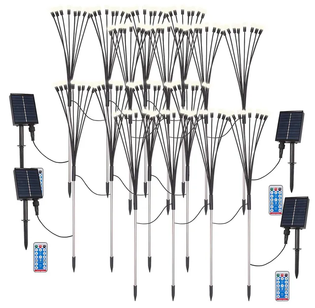 Lunartec Licht-Dekoration Solar-Glühwürmchen 16er warmweiß