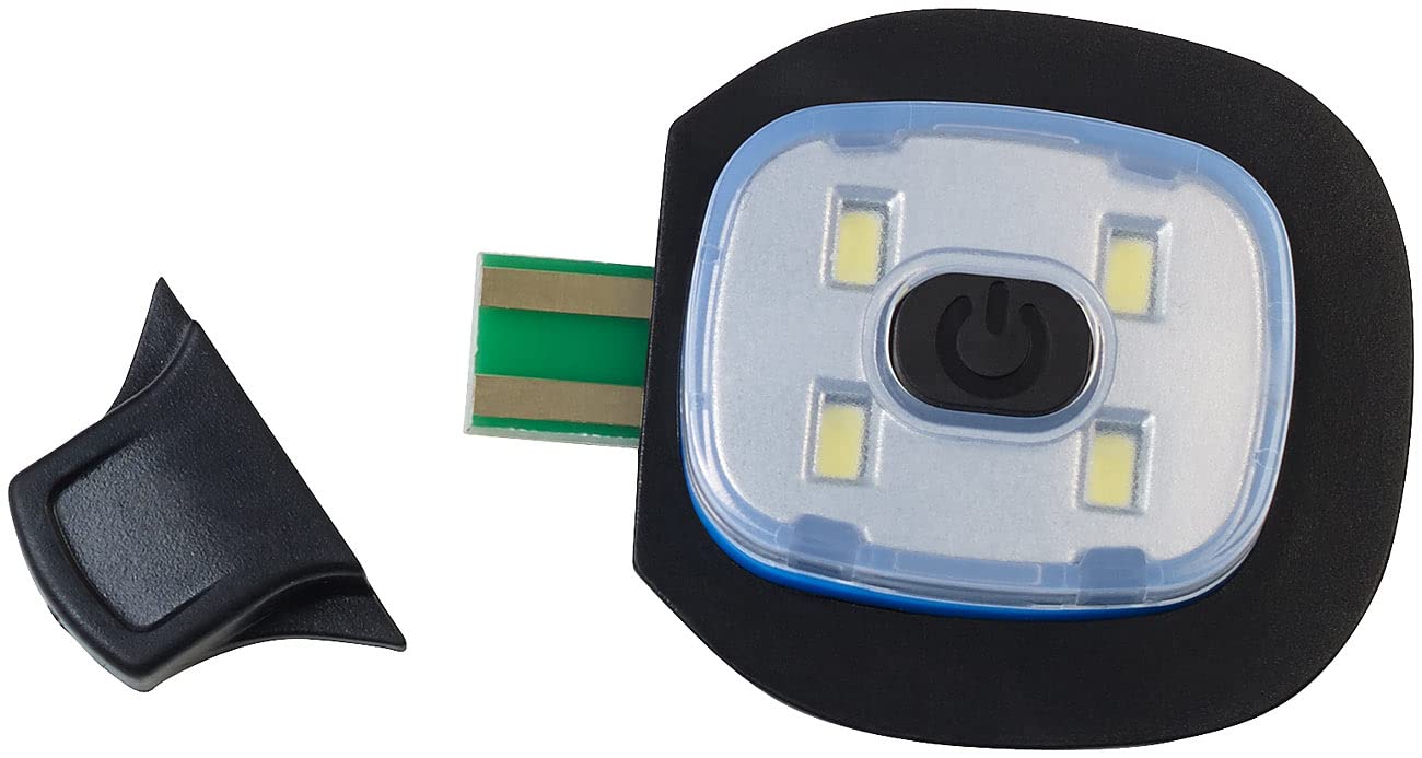 Lunartec LED-Mütze schwarz USB Strickmütze mit Licht