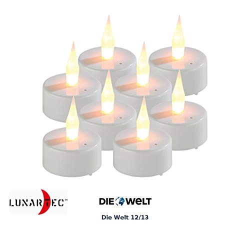 Lunartec Licht-Dekoration LED-Teelichter 8er-Set flackernd
