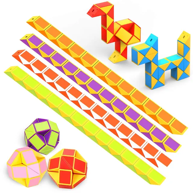 WEARXI Spielzeug Magische Schlangen 12er-Set mehrfarbig