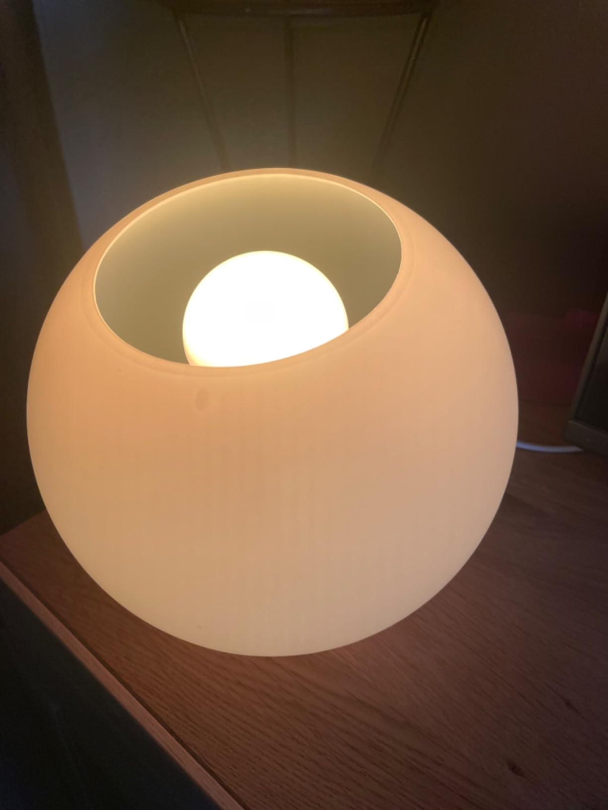Lunartec Licht-Dekoration LED-Lichtkugel Milchglas 19 cm RGB Fernbedienung