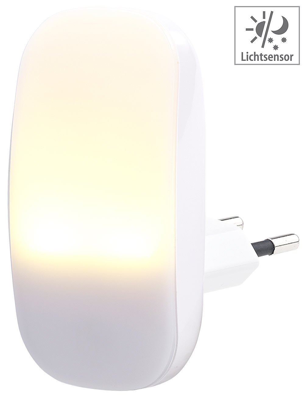 Lunartec Innenbeleuchtung LED-Nachtlicht Steckdose Dämmerungssensor