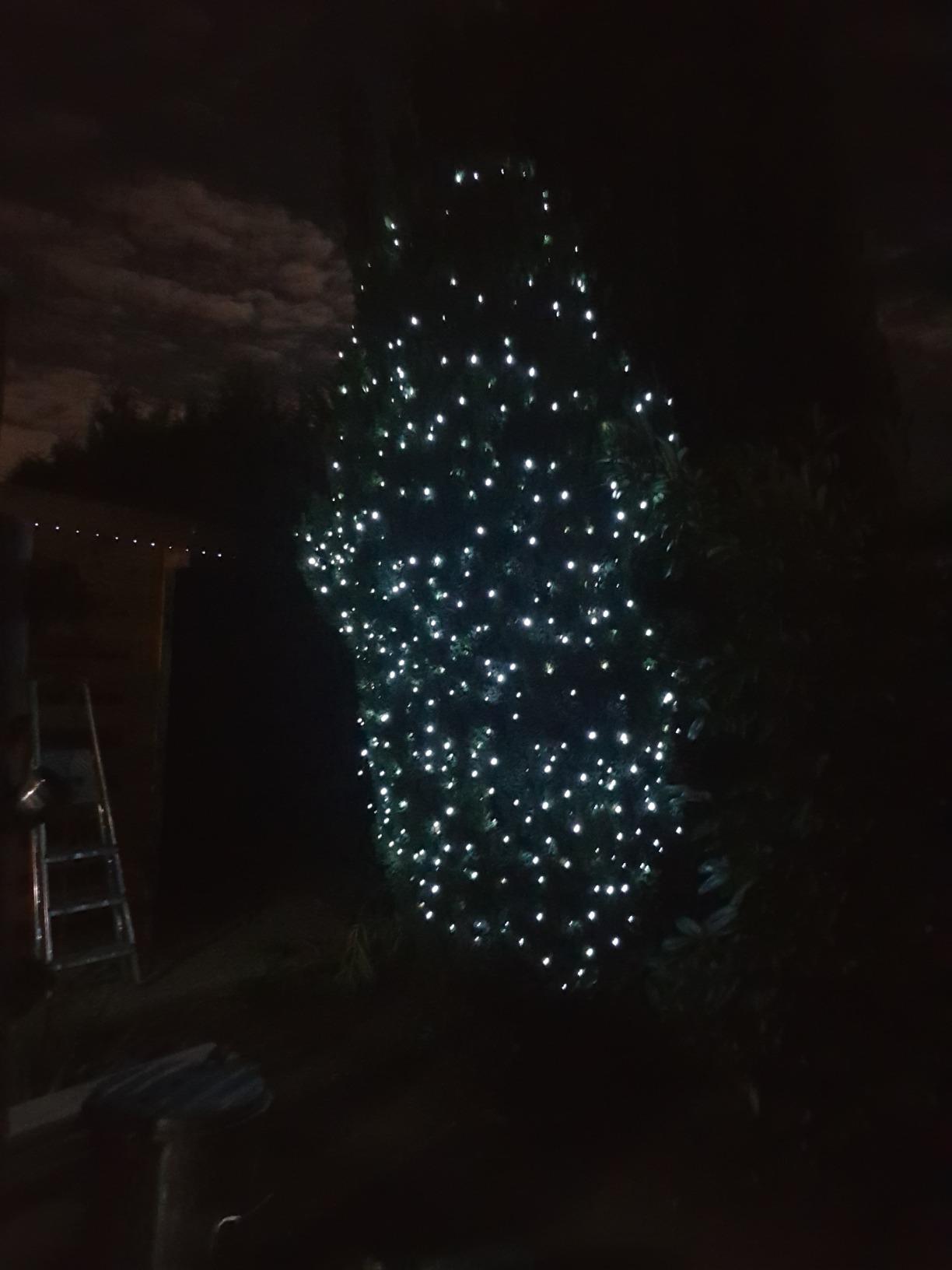Lunartec Licht-Dekoration Solar-Lichterkette weiß 50m 500 LEDs