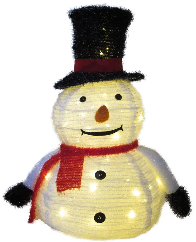 Bonetti LED Lichterketten Schneemann LED-Figur warmweiß 65 cm