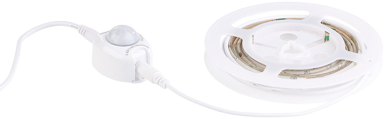 Lunartec Innenbeleuchtung LED Bettlicht 1,2 m warmweiß 36 LEDs