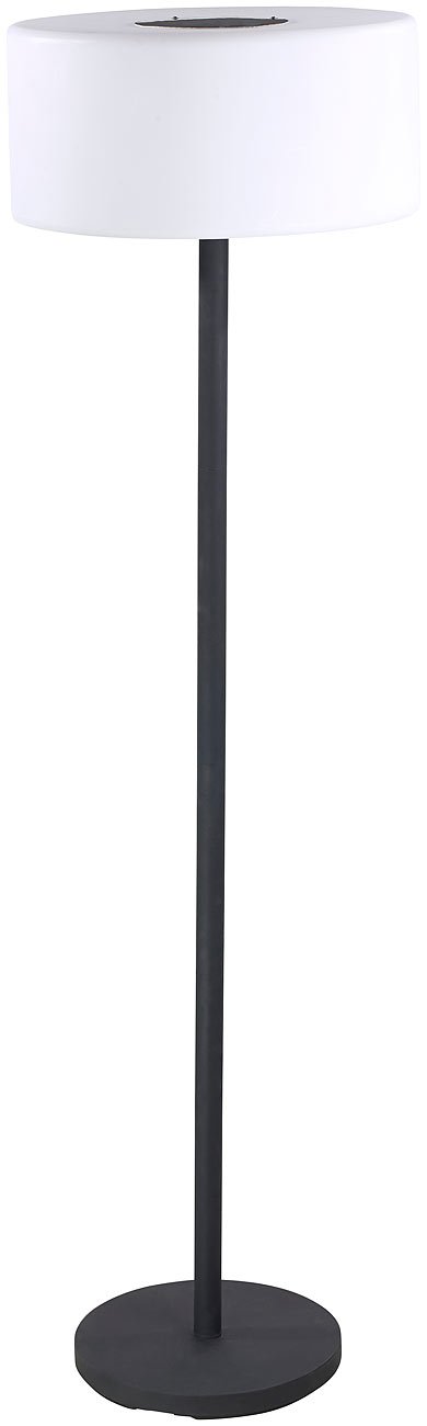 Lunartec Außenbeleuchtung Solar-Stehlampe 16 Farben IP44