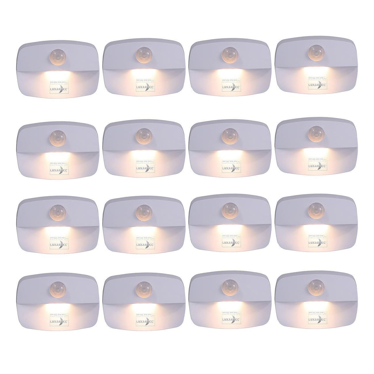 Lunartec Innenbeleuchtung LED-Nachtlicht 16er-Set warmweiß