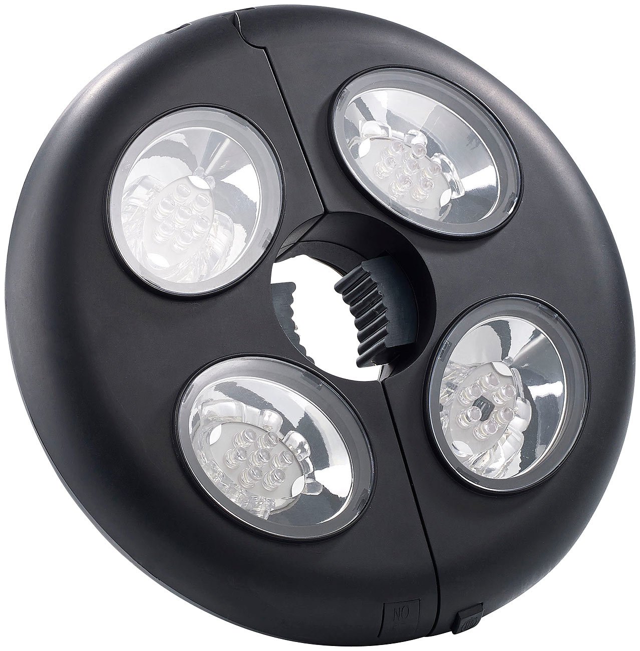 Lunartec Außenbeleuchtung LED-Schirmleuchte LSL-120 mit Fernbedienung