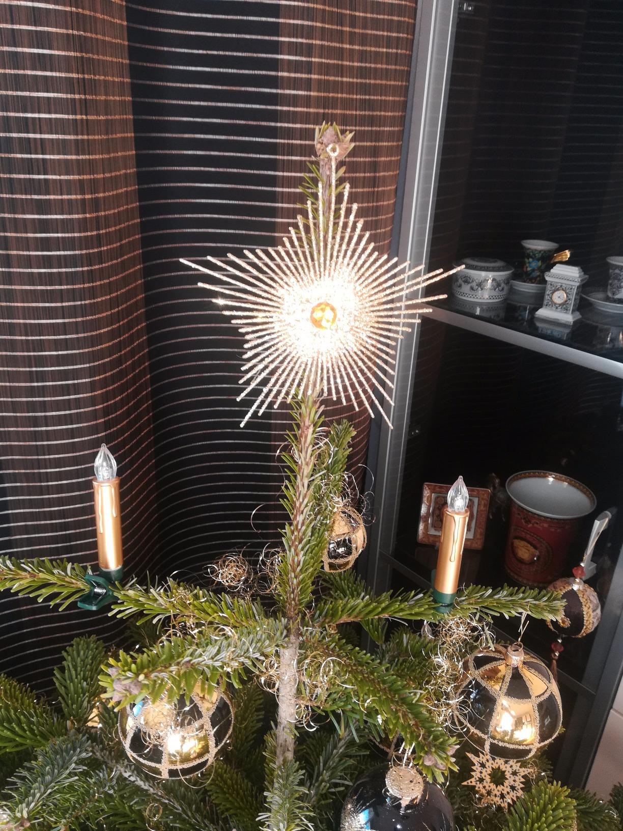 Lunartec Licht-Dekoration 20er LED-Christbaumkerzen gold mit Timer
