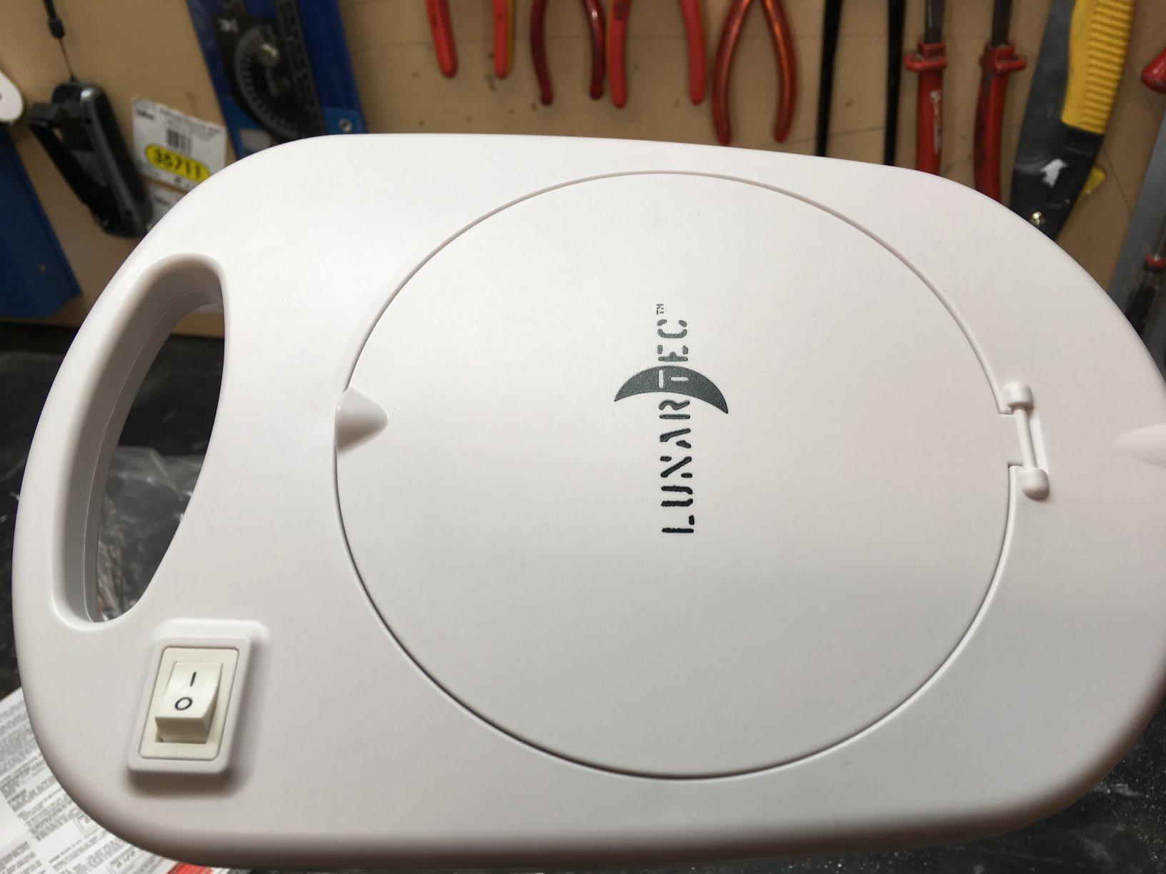 Lunartec LED-Uhren Glas-Lupenleuchte 5-fach 450 lm weiß