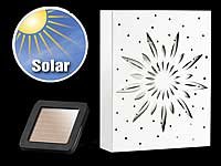 Lunartec Außenbeleuchtung Solar-Wandbild rot LED Solar