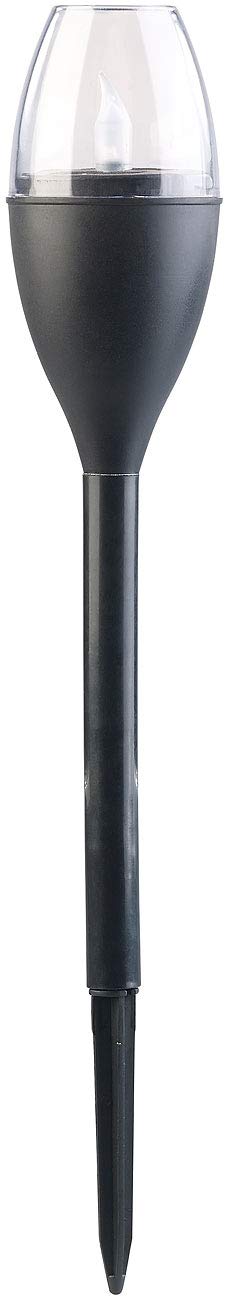 Lunartec Solarfackel 2er-Set LED Flammen-Optik IP44