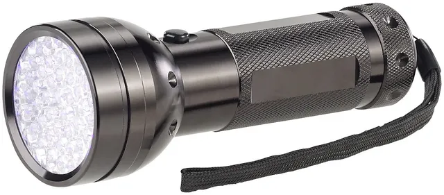 Lunartec UV-Taschenlampe 51 LEDs Geldscheinprüfer Batterie