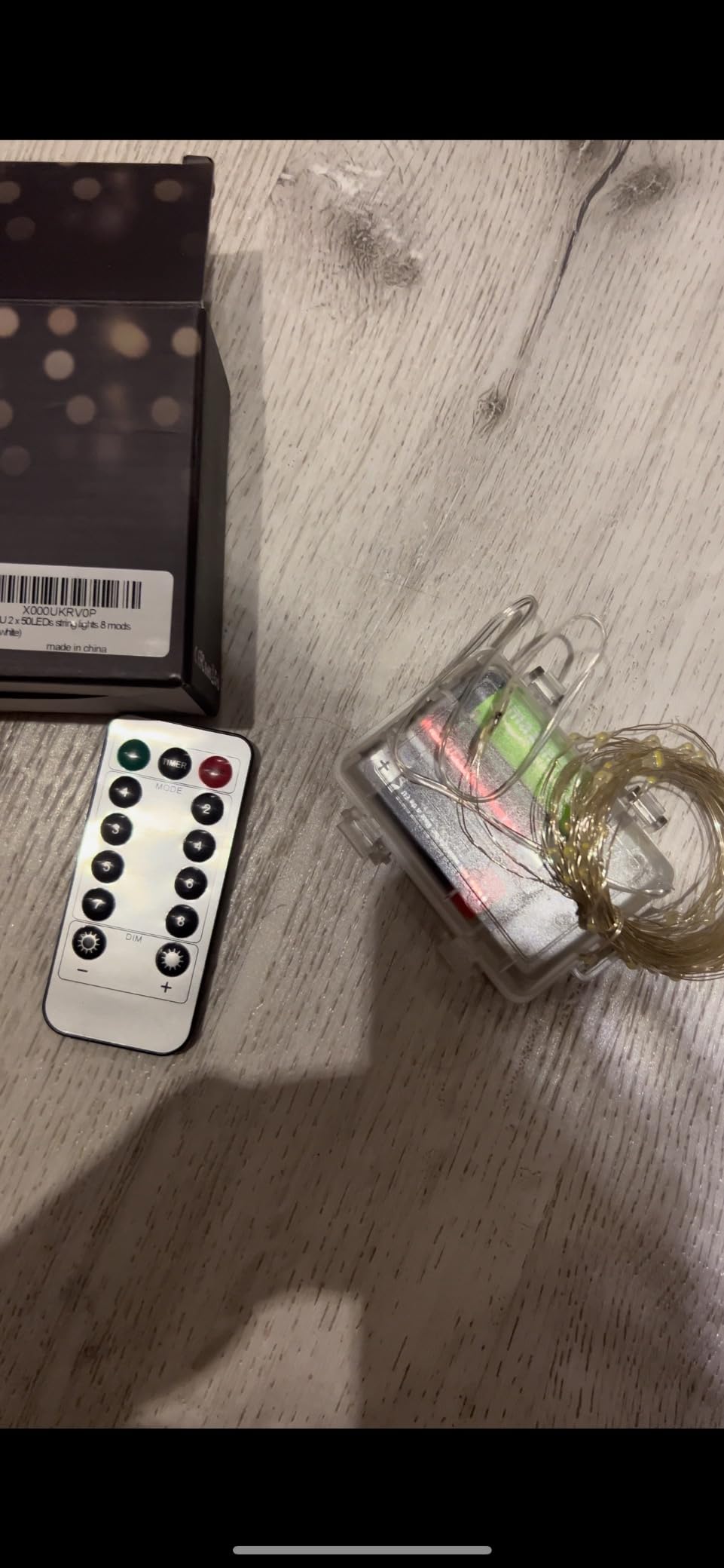 Bxroiu Lichterkette LED-Lichterkette bunt 2er-Set 5m Timer