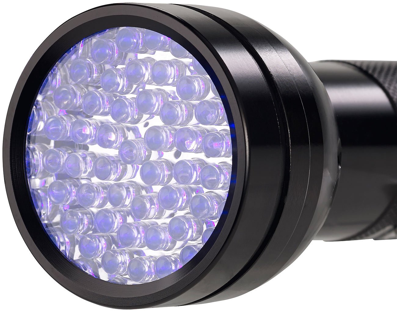 Lunartec UV-Taschenlampe 51 LEDs Geldscheinprüfer Batterie