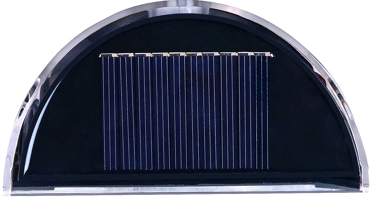 Lunartec Außenbeleuchtung Wandleuchte Solar Edelstahl 2er-Set
