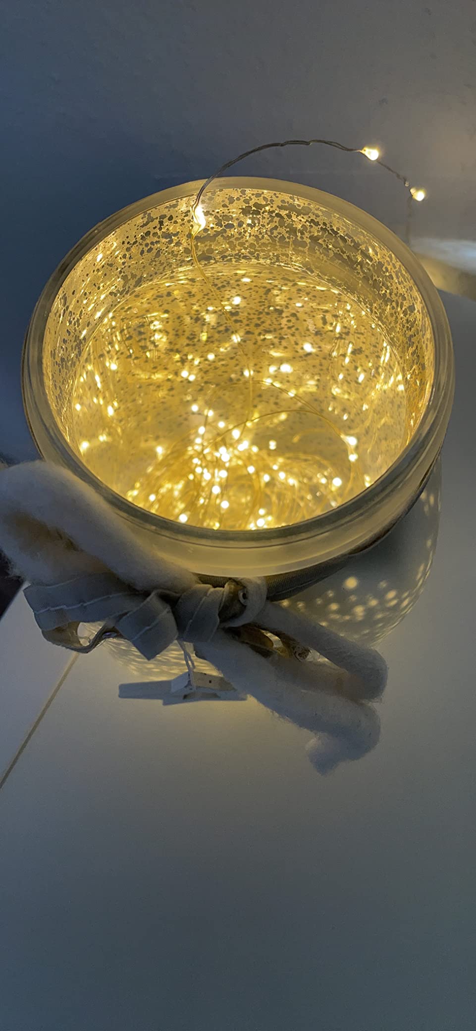 Bxroiu USB Lichterkette 10 m 100 LED Draht Warmweiß 2er