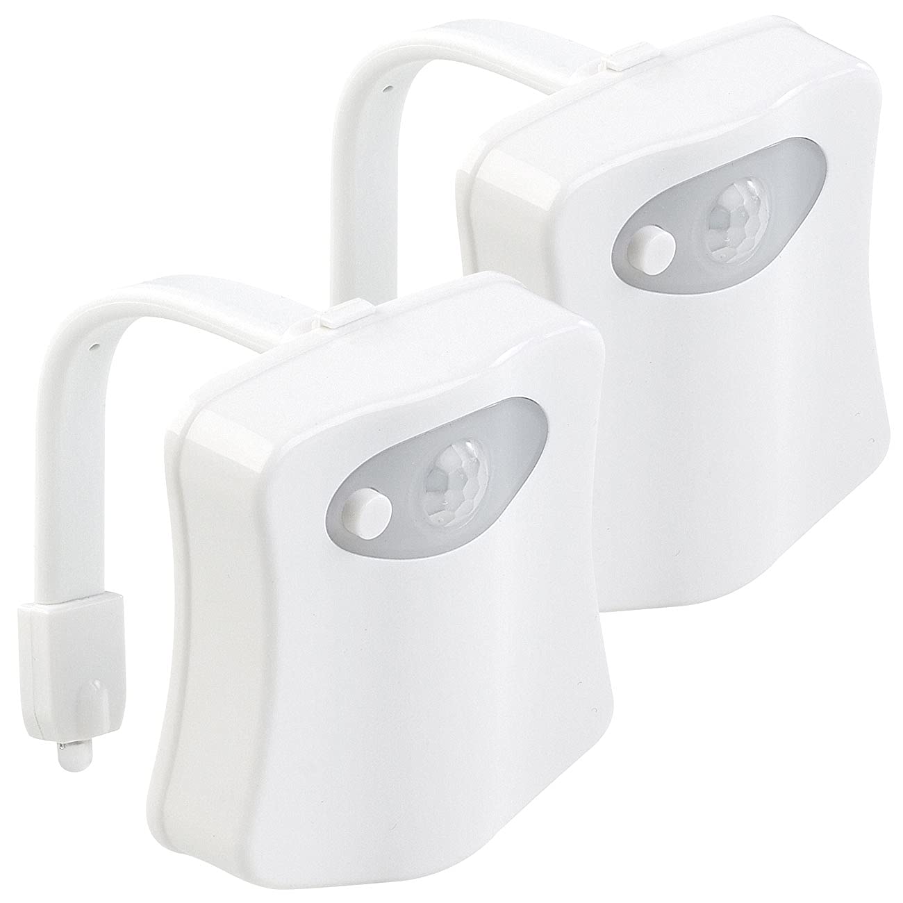 Lunartec WC Licht 2er-Pack LED Toilettenlicht 16 Farben