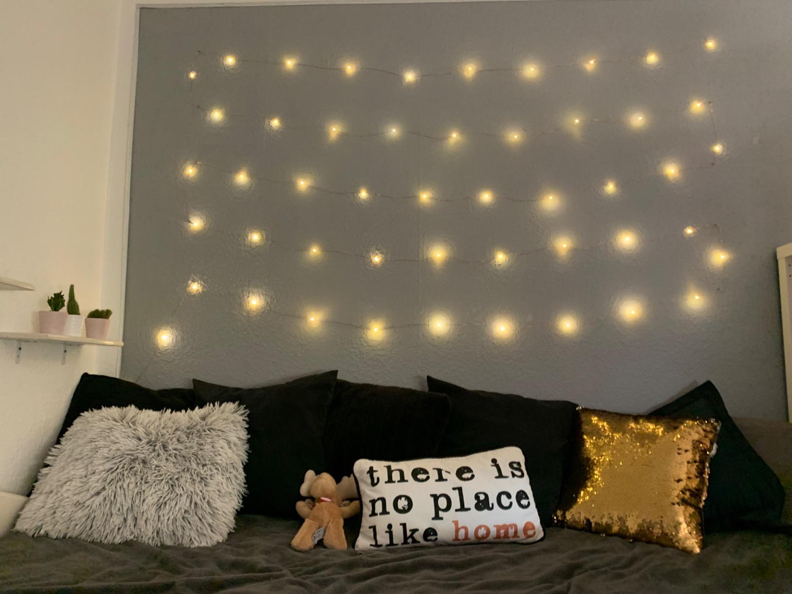 Bxroiu USB Lichterkette 10 m 100 LED Draht Warmweiß 2er