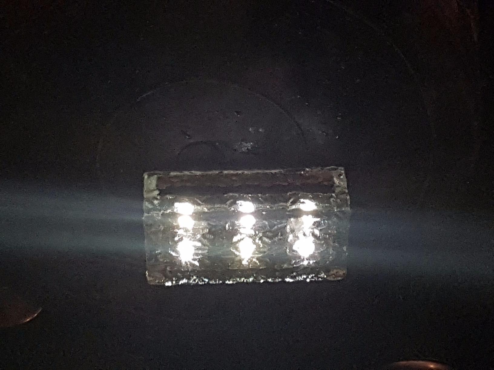 Lunartec Solar-Glasbaustein LED warmweiß 19,5 cm