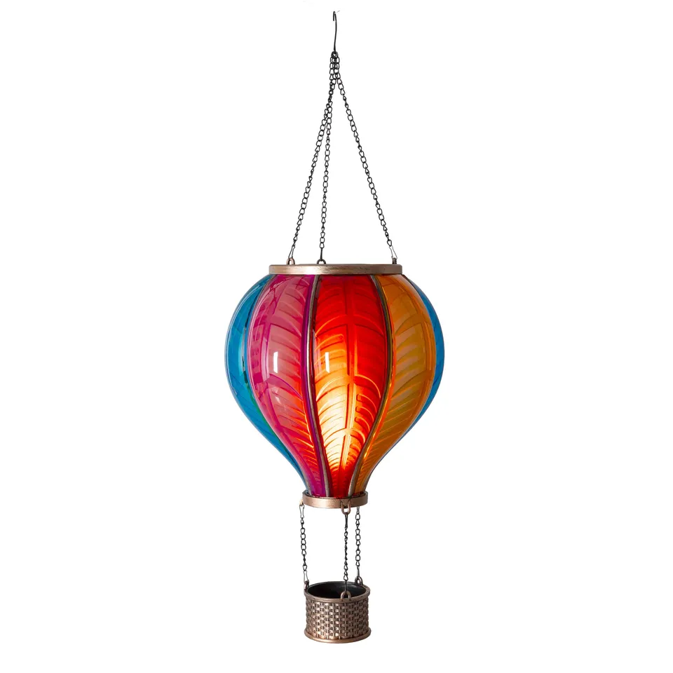 Bonetti Solar Lights Heißluftballon Solarlaterne Regenbogen S
