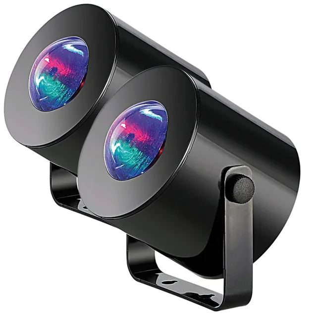 Lunartec Licht-Dekoration Mini Discolichter 2er-Set Batterie