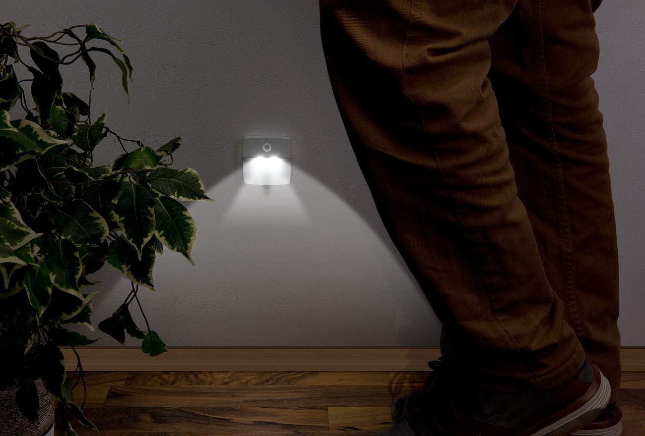 Lunartec Innenbeleuchtung LED-Treppenlicht Akku weiß 20 lm