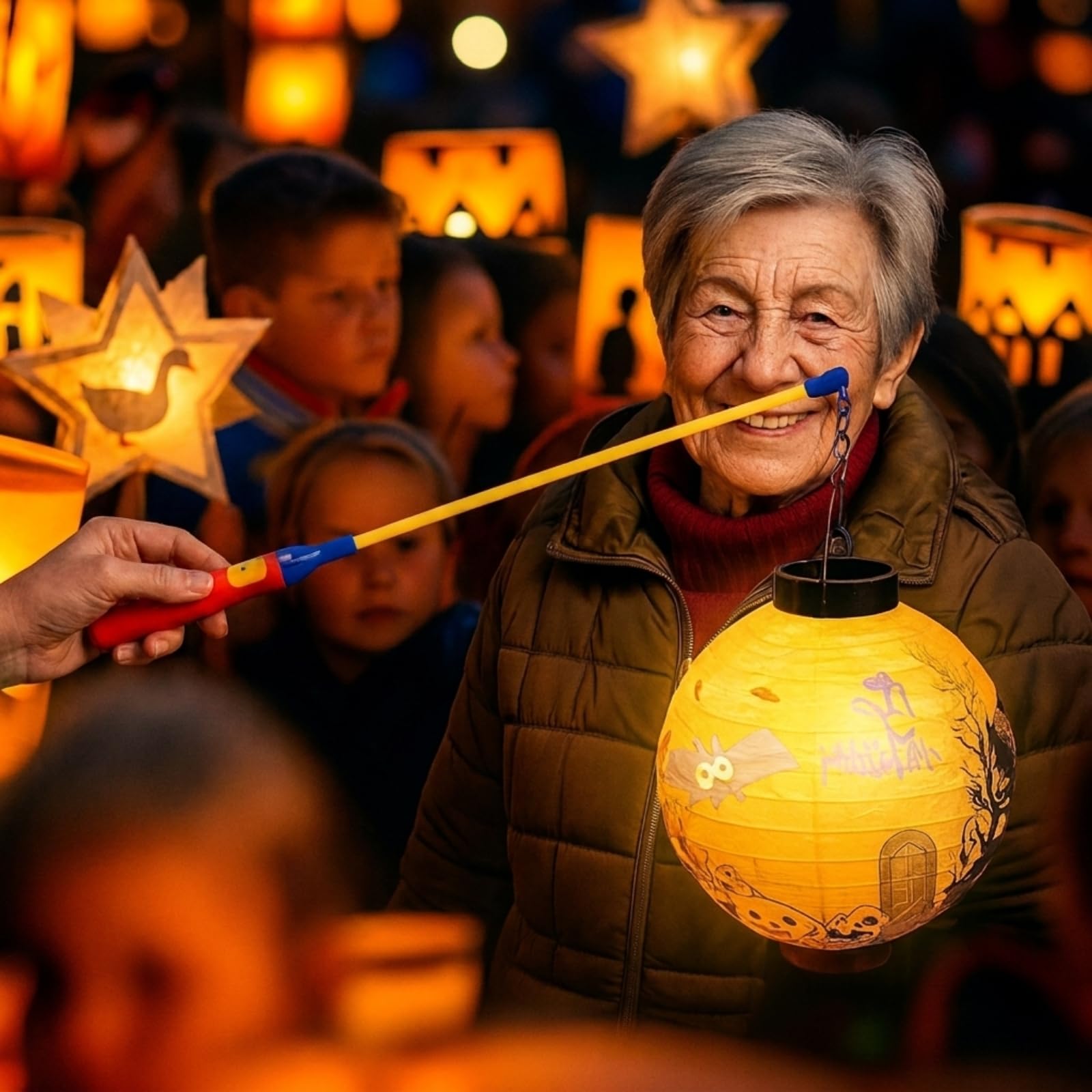 Koopower Lantern Sticks Laternenstab 6er mit O-Haken warmweiß