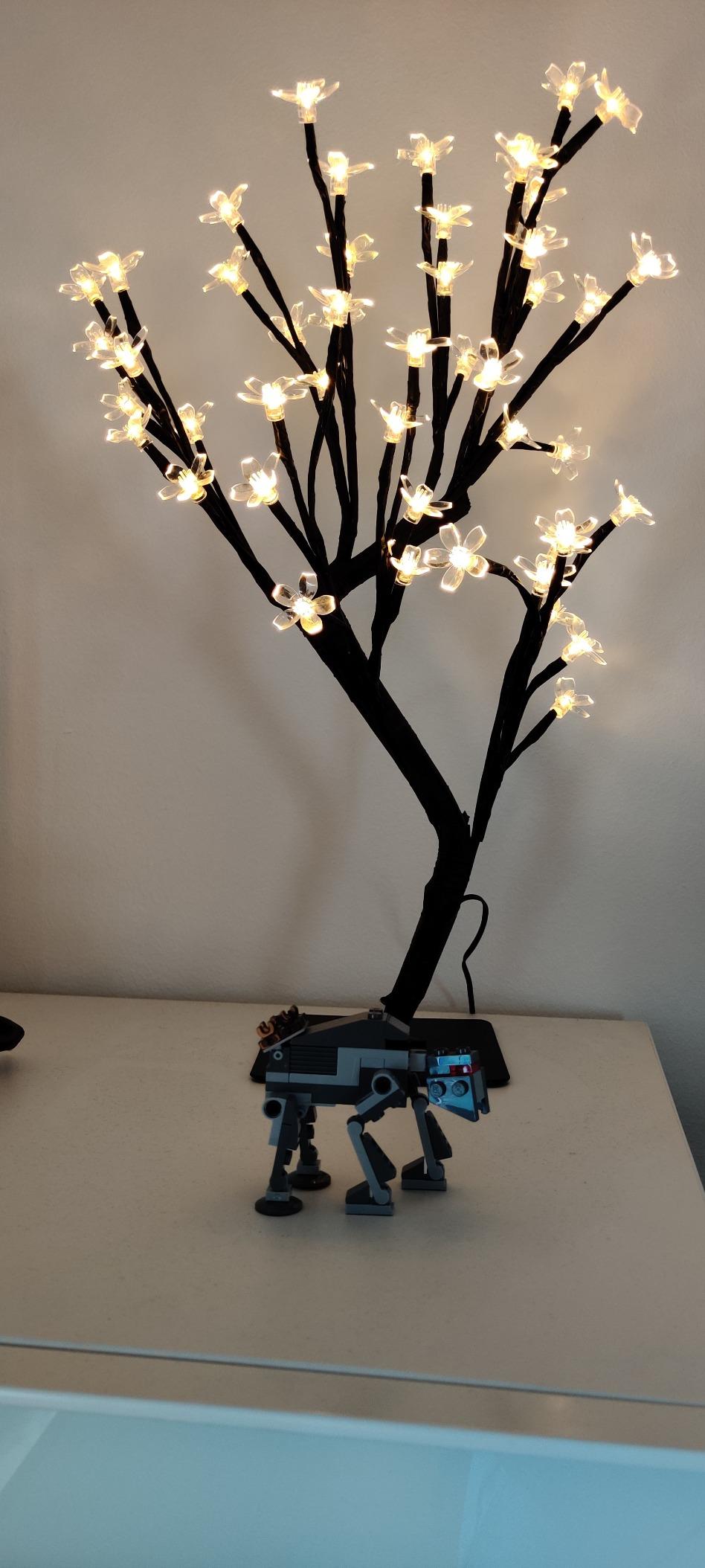 Lunartec Licht-Dekoration LED-Lichterbaum 48 Blüten warmweiß 45 cm