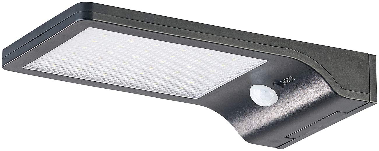 Lunartec WL-122.solar Solar-Wandleuchte 350 Lumen IP44