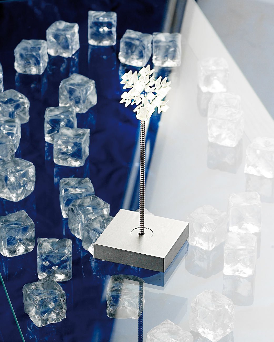 Lunartec Eiskristall LED-Dekoleuchte batteriebetrieben weiß