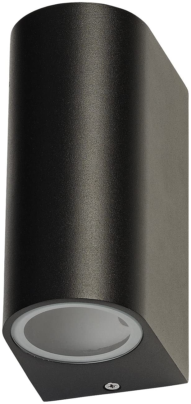 Lunartec Leuchtmittel Up-Down-Wandleuchte 4er-Set GU10 schwarz